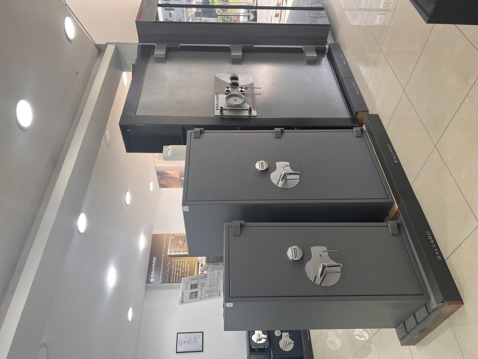 High-security safes displayed at Salvado
