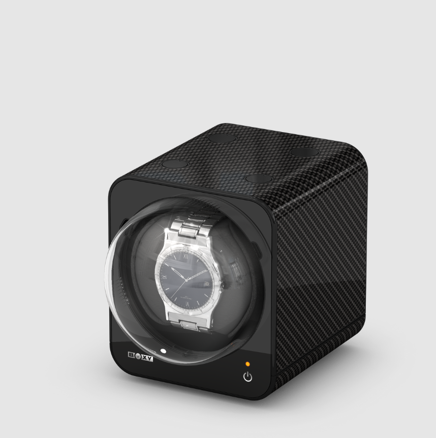 Boxy Carbon Fiber Watch Winder