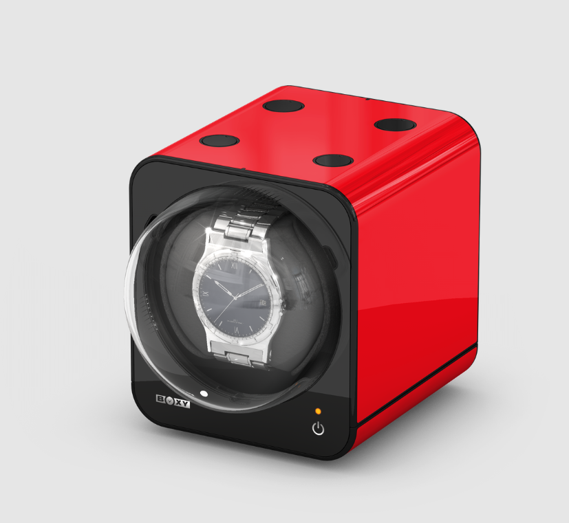 Boxy Red Watch Winder