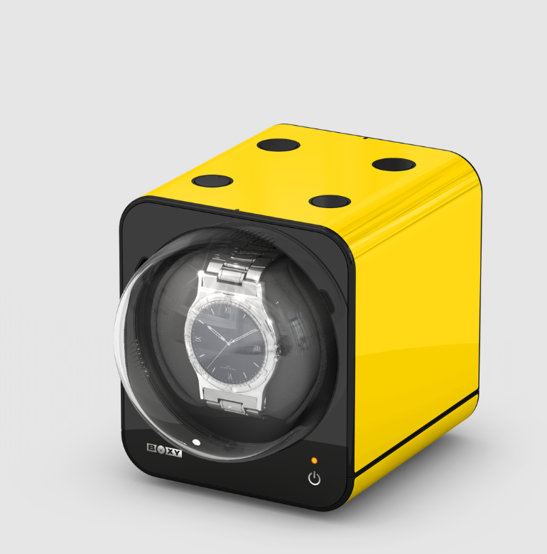 Boxy Yellow Watch Winder